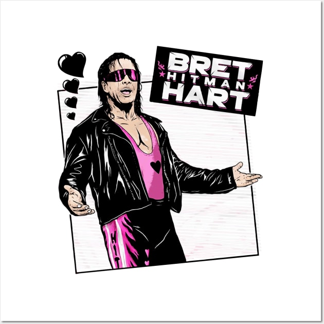 Bret Hitman Hart  Excellence of Execution Wall Art by WikiDikoShop